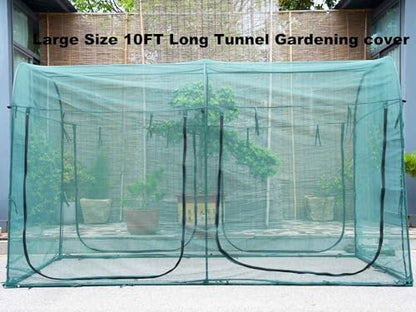 Poray Large Tunnel 10FTx6FT Plant Netting Cover, 6FT Tall Crop Cage Tomato Netting,Pest Guard Cover for Vegetables &Fruits,Durable Gardening Net for Plant and Animal - style: 122*73*73 inches Tunnel Net