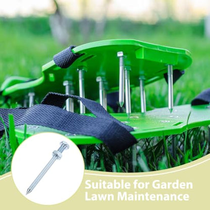 Toddmomy 10Pcs Lawn Aerator Spikes Replacement Pegs Heavy Duty Metal Aerator Shoe Pins for Garden Yard Lawn Care 2.75 Inch Spike Shoes for Soil Aeration