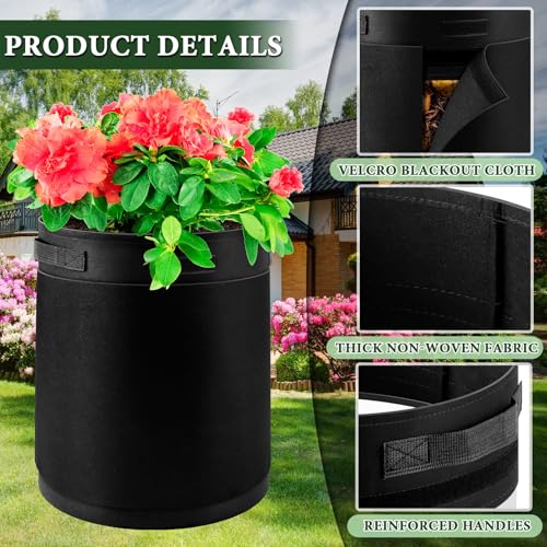 3 Pack 10 Gallon 360° Visibility Potato Grow Bags with Shading Flap - size: 3Pack-10 Gallon-360° Visibility