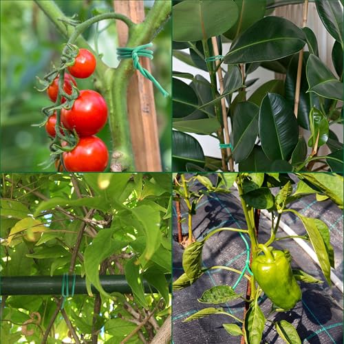 YMHB 120 Feet Green Soft Twist Tie Tomato Plant Tie