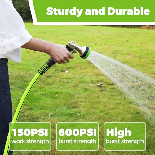 Garden Hose 100 ft x 5/8",Heavy Duty Water Hose - color: Light Green, size: 100FT