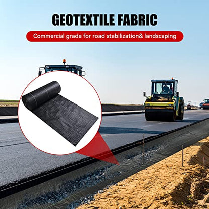 3.2oz 13ftx108ft Driveway Fabric, Premium weed barrier landscape fabric heavy duty Underlayment, Commercial Grade Driveway Road Fabric, Geotextile Fabric for Soil Stabilization, landscaping - size: 3.2oz-13ftx108ft