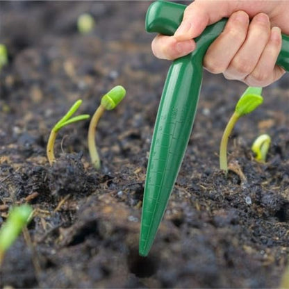 Plant Green Practical Durable Plant Sow Dibber Hole Punch Version Loosen Soil Soil Dibbler Garden(Green)