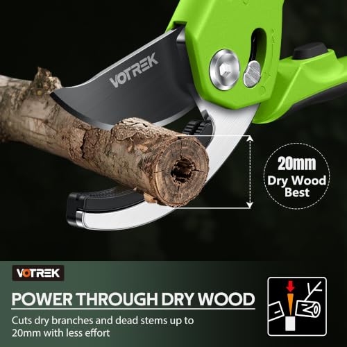 Anvil Pruning Shears, 3/4" Cut Capacity Garden Clippers Heavy Duty - color: Green