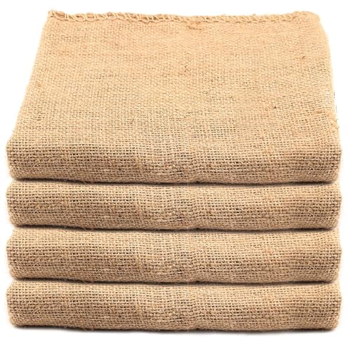 KEILEOHO 4 Pack 40 X 24 Inch Burlap Bags, Large Burlap Sacks for Gardening, Planting, Potato Sack Race Bags for Gardening, Planting, Potato Sack Race, Christmas Party - size: 4 Pack 40 X 24 Inch