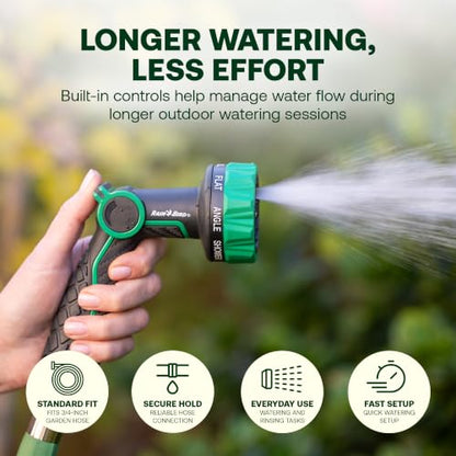 Rain Bird TCNZL8P Garden Hose Nozzle - 8 Pattern Thumb Control Water Spray - size: 8-Pattern