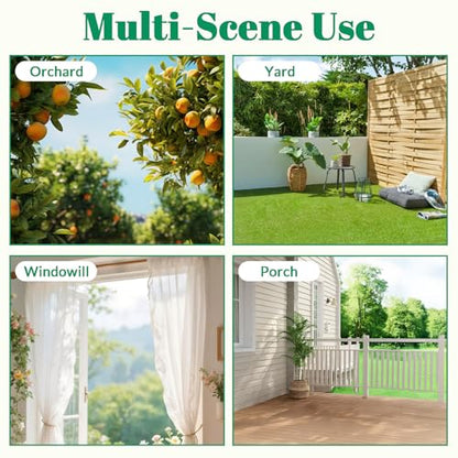 4 Pack Bird Deterrents for Outside - Bird Repellent Devices Outdoor
