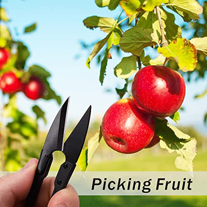 4.1" U-Shaped Bonsai Pruning Scissors for Leaf Bud Trimming 12PCS