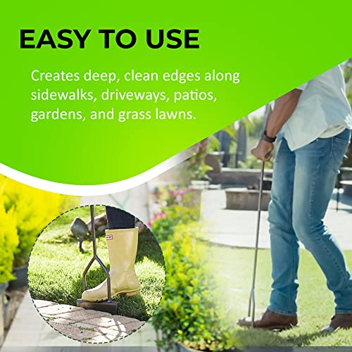 Yard Butler Step Edger, Ergonomic Lawn Edging Tool