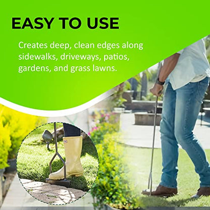 Yard Butler Step Edger, Ergonomic Lawn Edging Tool