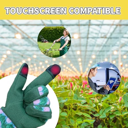 Thornproof Rose&Cactus Gardening Gloves,Gauntlet Garden Glove,Gifts - color: Green, size: Large