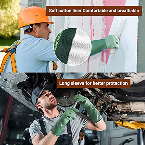 2 Pairs Women and Mens Rubber Coated Yard & Gardening Work Gloves for Gardening, Fishing, Clamming, Restoration Work - size: Small