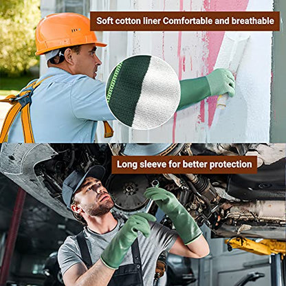 2 Pairs Women and Mens Rubber Coated Yard & Gardening Work Gloves for Gardening, Fishing, Clamming, Restoration Work - size: Small