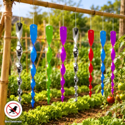 5Pc/Set Woodpecker Deterrent for House, Wind Driven Rotation Bird Scare Rod