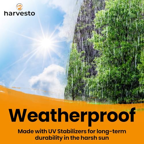 Harvesto Heavy Duty Bird Netting for Chicken Coops & Runs | Tree & Garden Netting Mesh 1-1/2" | Keep Hawks, Birds & Predators Away | Bird Netting for Blueberry Bushes, Vegetables & Fruit (25' x 50’) - size: 25' x 50' - 1.5"
