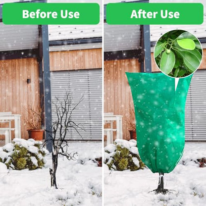 Phopich 4 Pack Plant Covers Freeze Protection 32''W x 48''H 2.5oz/yd²