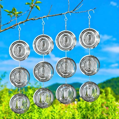 Reflective Bird Deterrents for Outside, Woodpecker Repellent - size: Circle