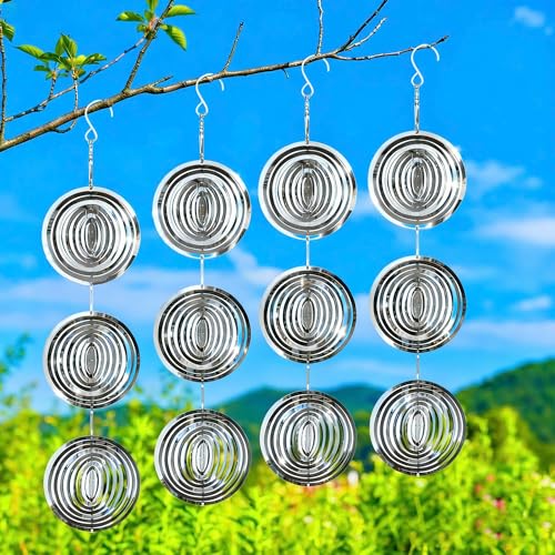 Reflective Bird Deterrents for Outside, Woodpecker Repellent - size: Circle