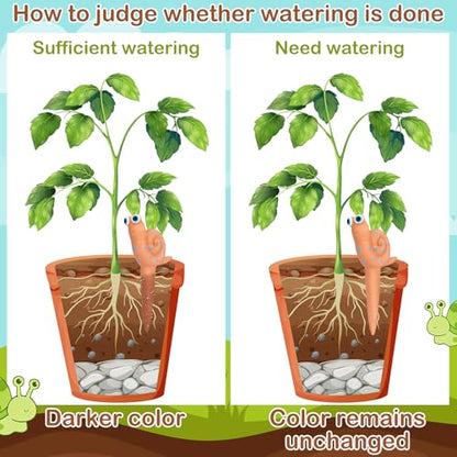 Relaxweex 6 Pcs Water Sensor Ceramic The Potting Shed Water Sensor Plant Decoration Moisture Monitor Gardening Houseplant Humidity Meter Fun Gardening Gift for Your Potted Plant