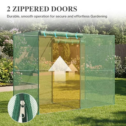 BPS Crop Cages for Garden Plant - size: 8'x4'x6'