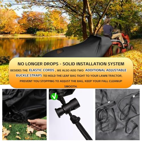 1680D Anti-Tear Lawn Tractor Leaf Bag for Riding Lawn Mower Waterproof