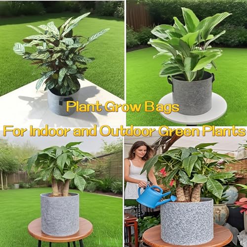25 gallon plant large grow bags planter pots for plants with Handles,3Pcs - size: 25 gallon