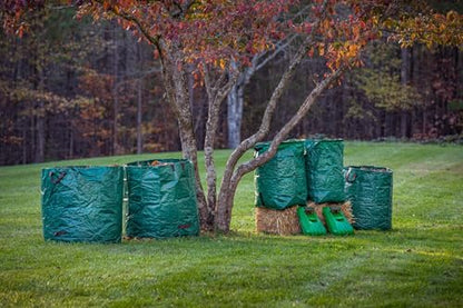 Gardzen 3 Pack 80 Gallon Garden Waste Bags Reusable Heavy Duty - size: 80 Gallon - 3 Pack