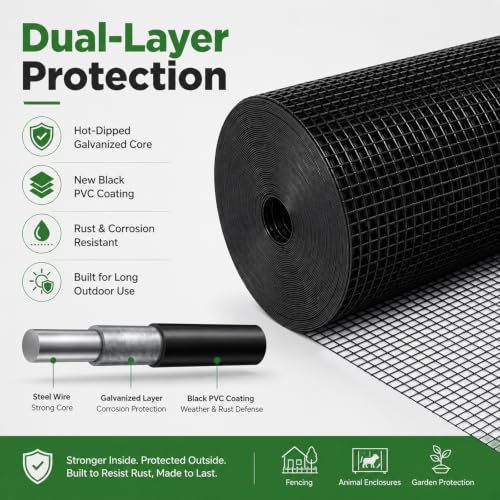 GoldPeak Hardware Cloth Chicken Wire 1/2 inch Mesh 60 x 50 Ft 19 Gauge - size: 1/2 inch 60''x50'