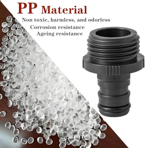 QRITY 3/4" Hose Connector, Male Threaded Fittings, 1 Pack - size: F