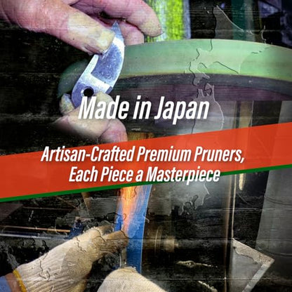 SUIZAN Bypass Pruning Shears 8.3" - Japanese Hand Pruners Garden Scissors - style: 8.3 Inch (210mm) Aluminum Handle Pruner