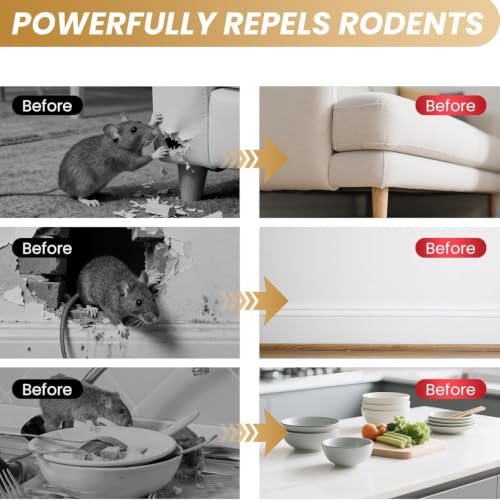 Rodent Repellent 36 Balls, Mouse Repellent for Indoor & Outdoor Use
