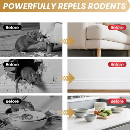 Rodent Repellent 36 Balls, Mouse Repellent for Indoor & Outdoor Use