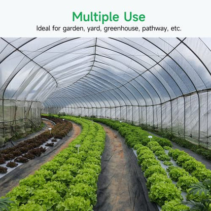 GreatBuddy 4FT × 200FT Weed Barrier Landscape Fabric Heavy Duty, 3.2oz High Density Weed Cloth for Greenhouse, Garden, Yard, Pathway, Ultra Durable Woven Weed Control Ground Cover, Easy Setup - size: 3.2oz-4x200FT