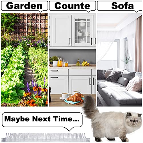 Nuanchu 16 Pack Cat Mat with Spikes, Pet Deterrent Outdoor, Clear - color: Clear