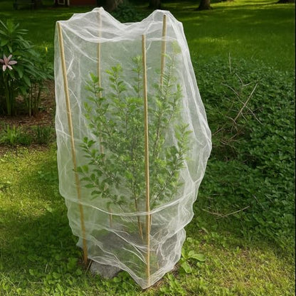 Fruit Tree Protection Bags 4.5x6 FT | Pack of 4 Garden & Insect Netting - size: 4.5 x 6.0 FT