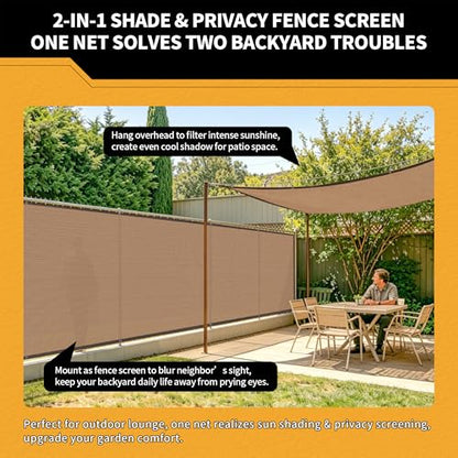 90% Sun Shade Cloth for Garden 12x16Ft UV Resistant Mesh Tarp,Mocha - color: Mocha, size: 12' x 16'-Finished Size