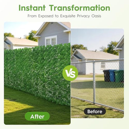 Bybeton 60"x120" (50sqft) Ivy Privacy Fence - size: 60*120 IN