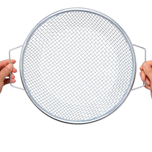 Soil Sifter with Handle, Fits 5-Gallon Buckets — Heavy-Duty Garden Soil Filter Tool (3 PCS 3/8in,1/4in,1/8in)