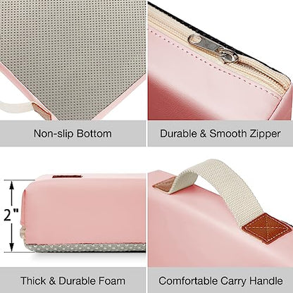 HappyPicnic Waterproof Garden Kneeling Pad, 2in Thick, Pink, 1 Pack - color: Light Pink