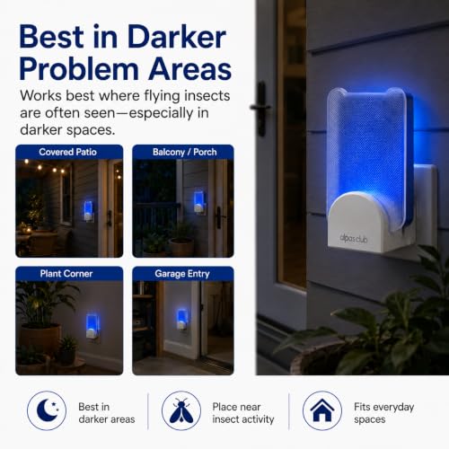 Plug-in Flying Insect Trap for Gnats & Fruit Flies, 1 Device + 5 Refills - size: 1 Device + 5 Refills
