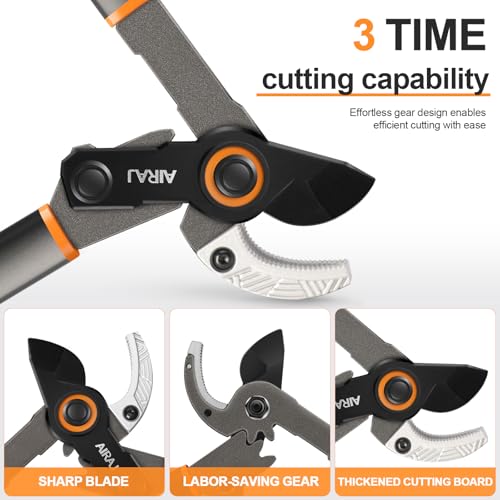 21" Anvil Loppers for Tree Trimming Heavy Duty,1.6" Cut Tree Branch Cutter - size: 21''anvil