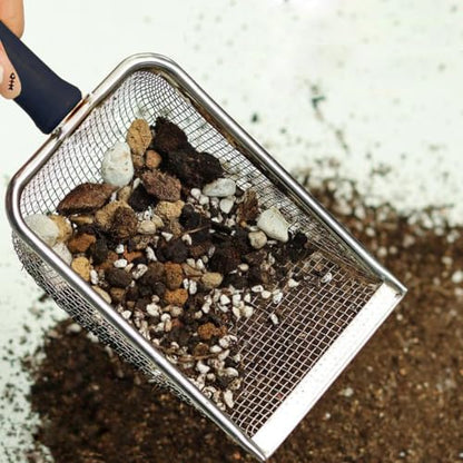 3PACK Gardening Soil Sifter, Rust-Proof Garden Sifters Tool