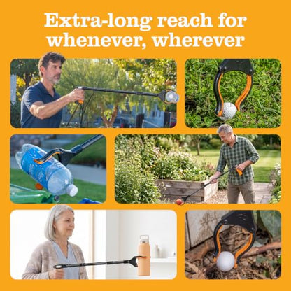 EZPIK Classic 40” Folding Grabber Reacher Tool with Dual Magnets, Heavy Duty Trash Picker Upper Grabber for Seniors & Disabled Users, Aluminum Pickup Tool for Everyday Reaching Aids (Black) - size: 40" Classic (Pack of 1) - Black