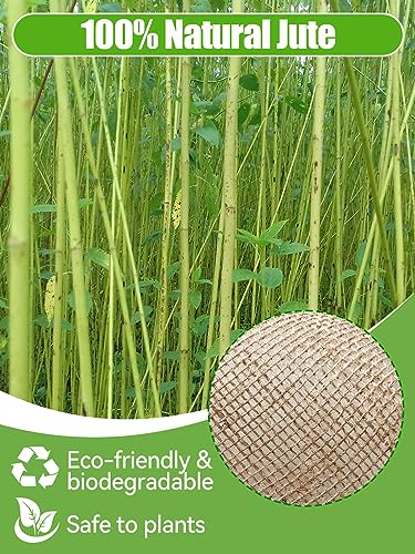 ANPHSIN 30ftx40in Natural Burlap Plant Covers Freeze Protection - size: 30ft