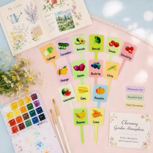 15Pcs Waterproof Acrylic Plant Labels
