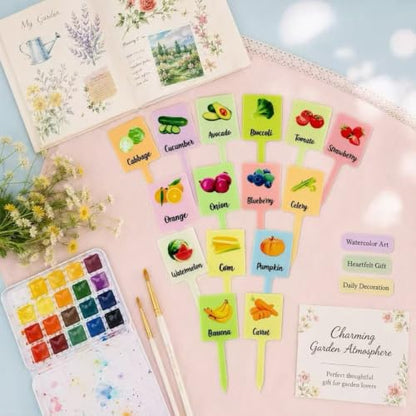 15Pcs Waterproof Acrylic Plant Labels