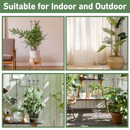32in Large Indoor Plant Trellis for Climbing Plants, Expandable Metal Garden Trellis for Potted Plants, Tall Plant Supports for Ivy Pothos Hoya Monstera, 2p - size: 32in/2p