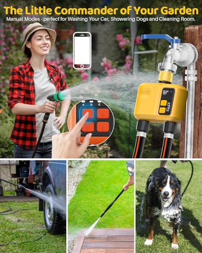 WiFi Water Timer 2 Outlet Garden, Brass Inlet - size: 2 Outlet In