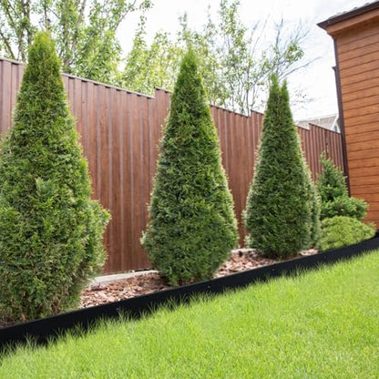 Metal Lanscape Edging 20“ L * 10” H Strips Black Steel Edging 12pcs - size: 10 inch