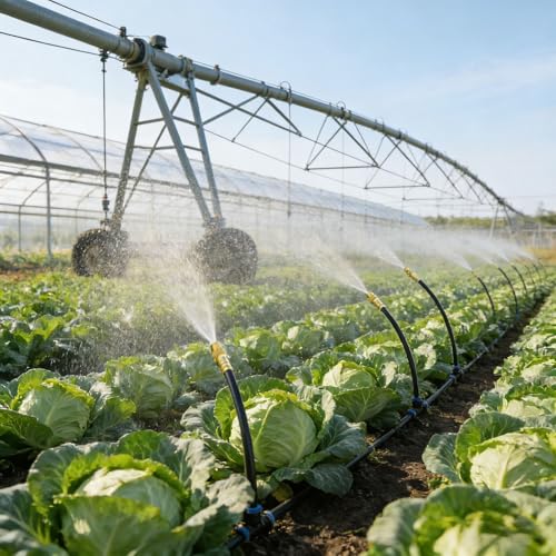 2026-Upgrade 100Ft 1/4" Drip Irrigation System,Garden Watering Kit with 20Pcs 360° Adjustable Copper Nozzles,Automatic Atomizing Sprinkler,DIY for Outdoor,Lawn,Greenhouse,Raised Beds (50FT/14pcs) - size: 50FT/14pcs